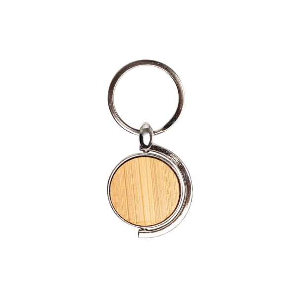 Conjunto Executivo Caneta Chaveiro e Porta Cartão Metal e Bambu Eco com Estojo Presente S63881 - Image 6