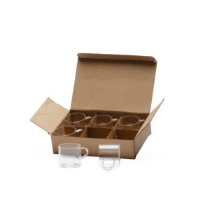 Conjunto Xícaras de Café Vidro Borossilático 6 Peças S59280