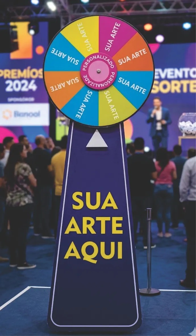 Roleta de Prêmios da Sorte para Chão Tam 1.70m x60cm Sroleta - Imagem 9