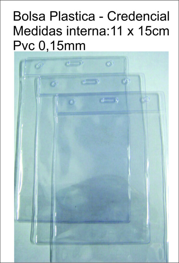Bolsa Porta Crachá e Porta Credencial PVC Cristal Horizontal e Vertical Scracha - Image 2
