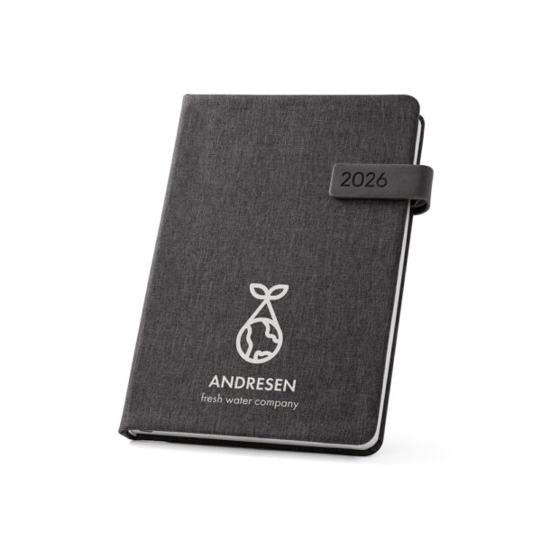 Agenda Anual Diária A5 2026 Pet Reciclado Fecho Magnético e Bolsa S10266 - Image 2