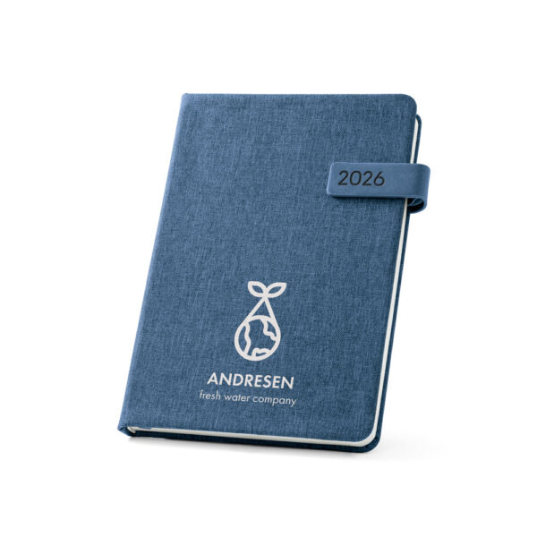 Agenda Anual Diária A5 2026 Pet Reciclado Fecho Magnético e Bolsa S10266 - Image 8