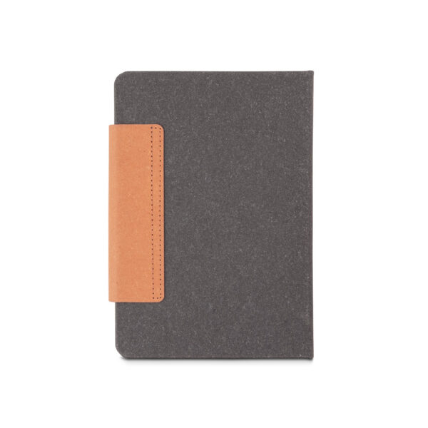 Agenda Anual Diária A5 2026 com Caneta Pele Reciclado Fecho Magnético e Bolsa S50266 - Image 4