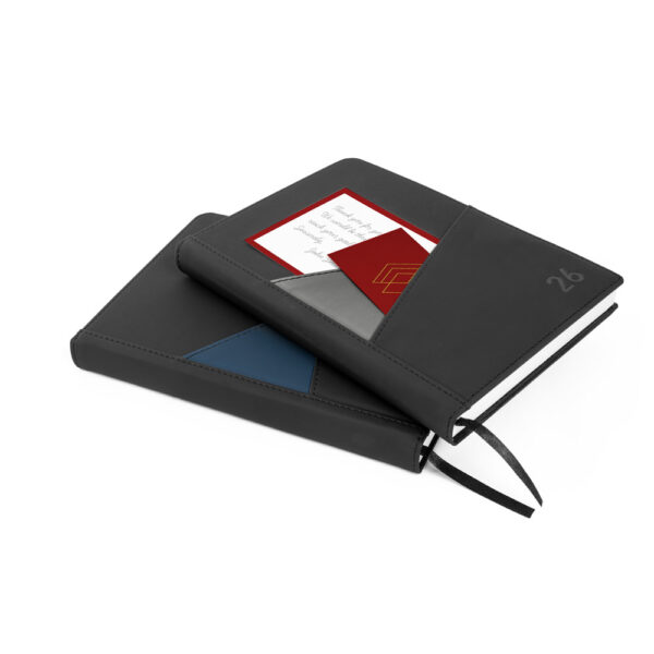 Agenda Diária A5 2026 PU Bolsos Externo S02266 - Image 2