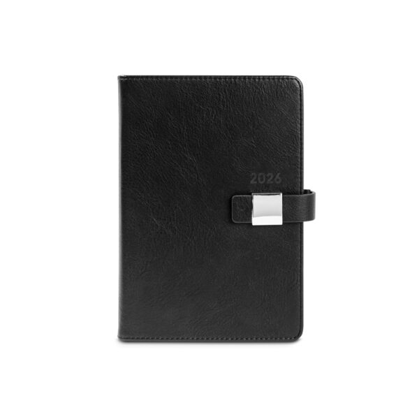Agenda Diária A5 2026 PU com Fecho Magnético e Placa Metálica S12266 - Image 4