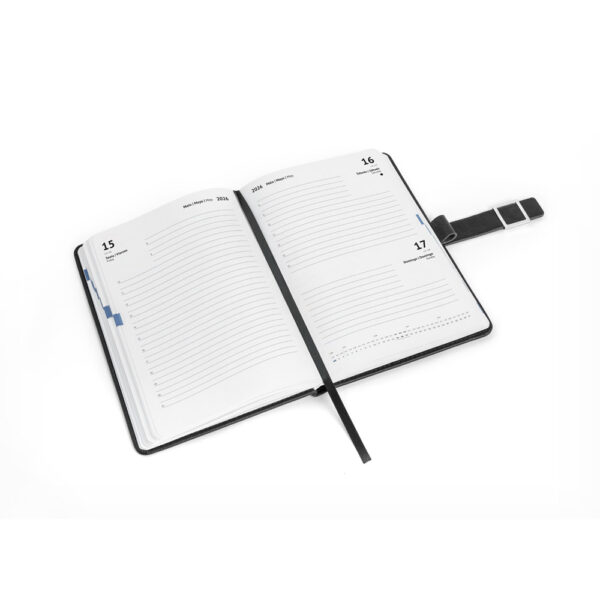 Agenda Diária A5 2026 PU com Fecho Magnético e Placa Metálica S12266 - Image 3