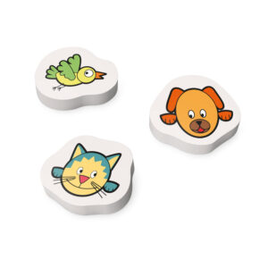 Conjunto com 3 Borrachas Infantil Sg43919