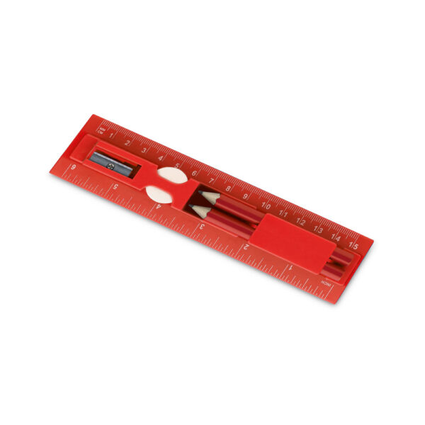 Conjunto de Escrita PS Mini Lápis Régua e Apontador Sg66539 - Image 5