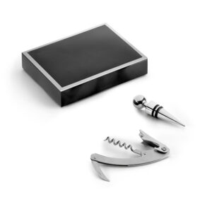 Kit Vinho 2 Peças Inox Estojo Cartonado Sg19149
