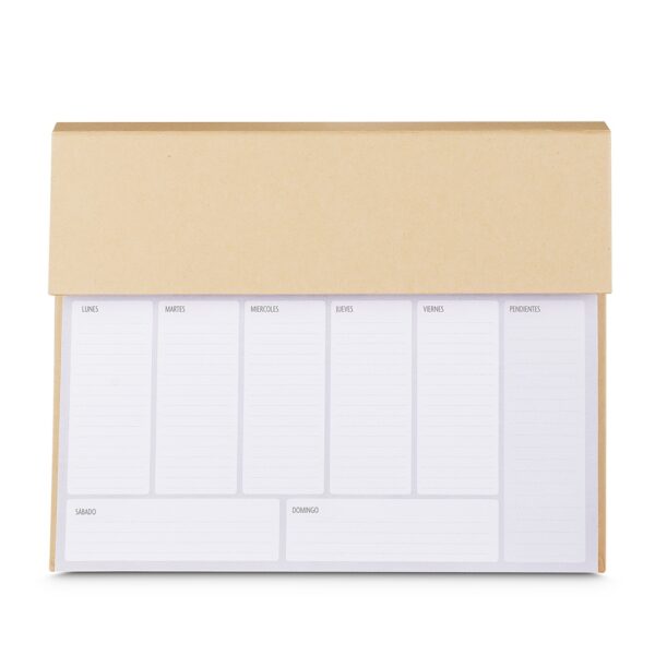 Kit Bloco de Anotações A4 de Mesa com Caneta e Post-it Eco S22251 - Image 2