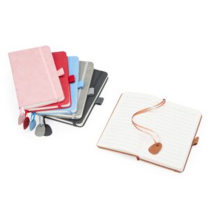 Caderno Moleskine B6 Emborrachado com Fita e Porta Caneta S18180
