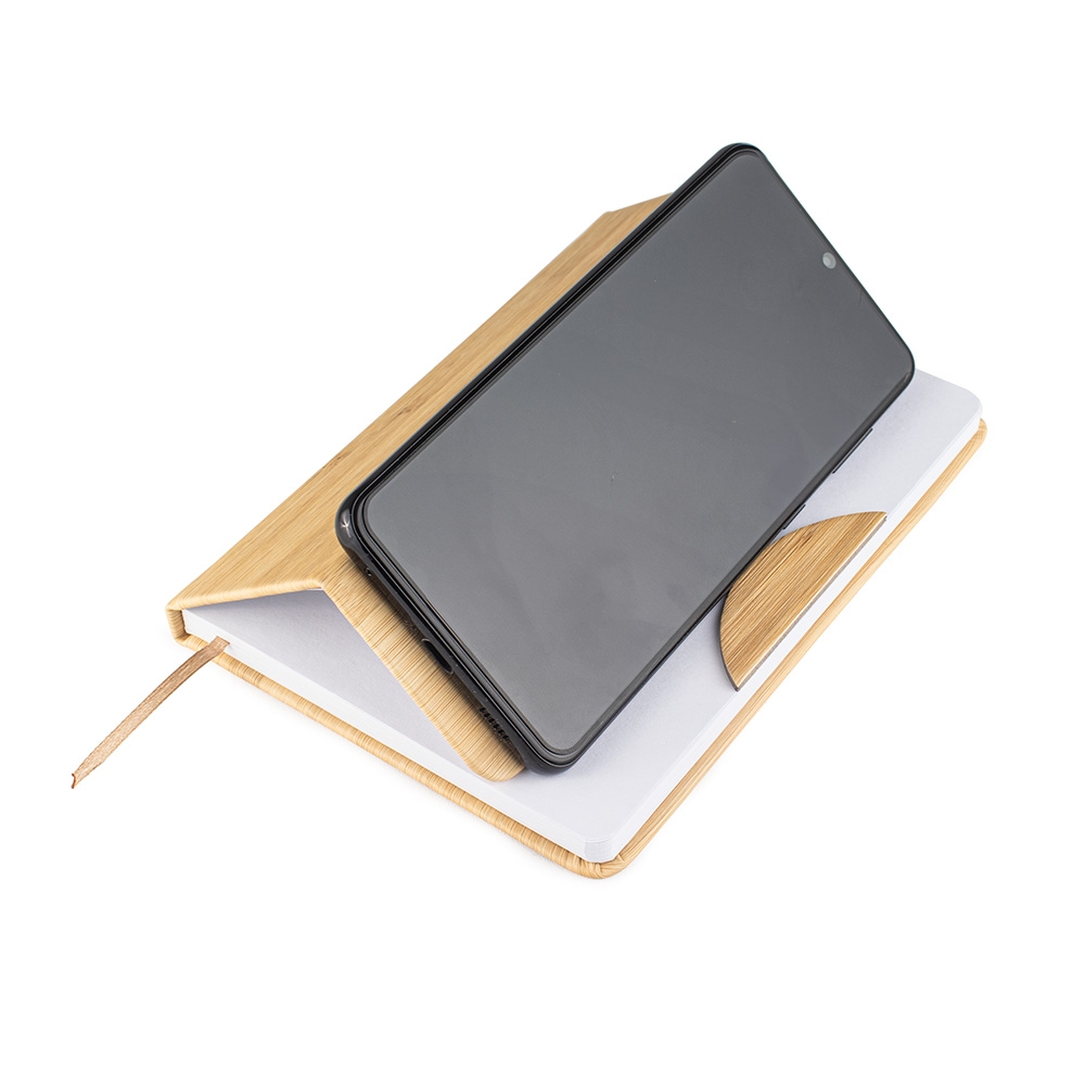 Caderno Moleskine B6 com Suporte para Celular Bambu S30160