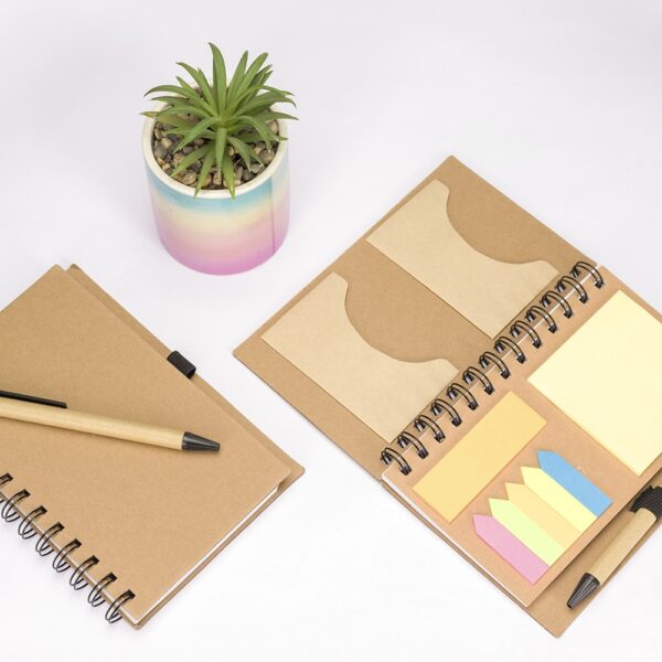 Caderno Ecológico com Caneta e Post-it S23981