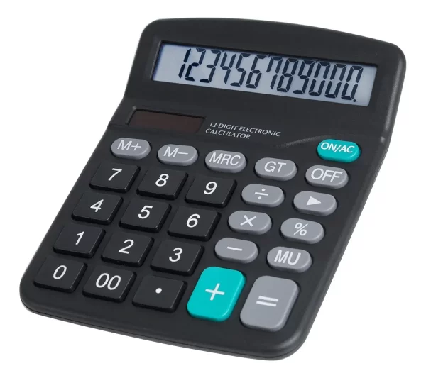 Calculadora de Mesa 12 Digitos Visor Grande Preto Scalculadora - Image 2