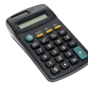 Calculadora de Bolso e Mesa 8 Dígitos Cor Preta Pequena Scalculadora