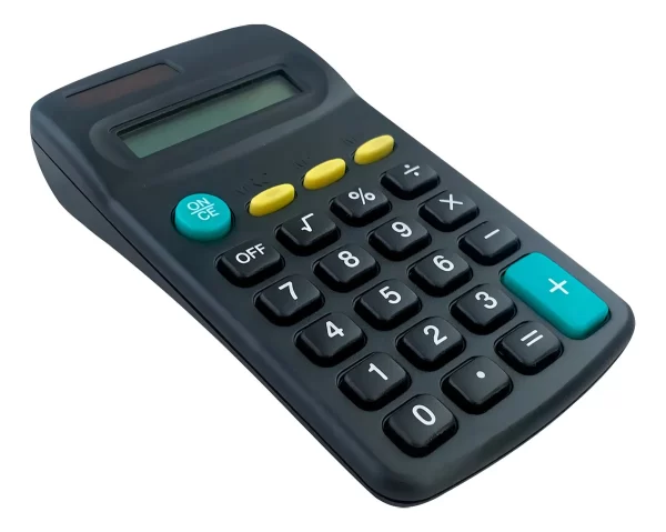 Calculadora de Bolso e Mesa 8 Dígitos Cor Preta Pequena Scalculadora - Image 6