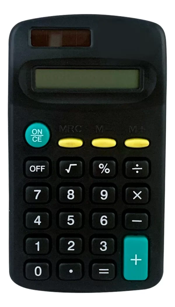 Calculadora de Bolso e Mesa 8 Dígitos Cor Preta Pequena Scalculadora - Image 5