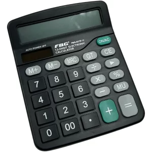 Calculadora de Mesa 12 Digitos Visor Grande Preto Scalculadora