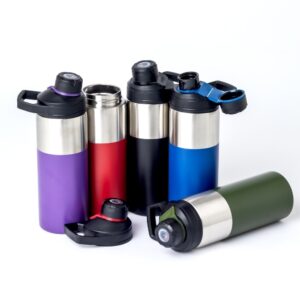 Garrafa Squeeze 550ml Térmica Magnética Parede Dupla com Alça S85080@e