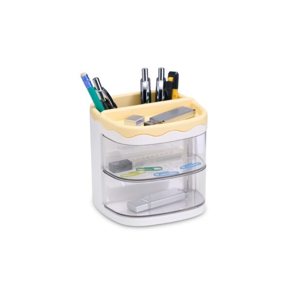 Porta Lapis Caneta e Organizador de Mesa Acrilico e PP S59901 - Image 2