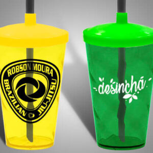 Copo Acrilico Canudo e Tampa Twister 480ml e 730ml Sacrilico