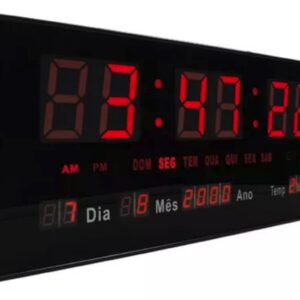 Relógio Digital para Parede LED Srelogio