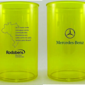 Caneca Acrilica Transparente e Colorida Cap; 300, 400, 450, 500ml Sacrilica