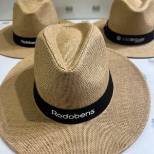 Chapéu Estilo Panamá Vintage do Produtor, Agro e Feiras Palha Shantung Casual e Versátil Schapeu