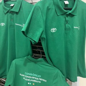 Camiseta Gola Polo Malha Piquet em Algodão e Poliviscose Anti-pilling Bordada Spolo