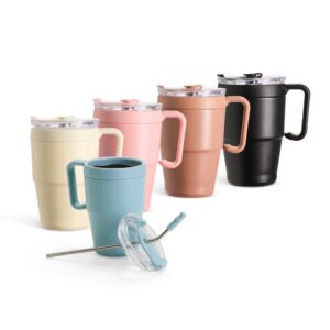 Caneca Térmica com Canudo Inox 600ml S86981