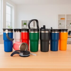 Copo Térmico com Canudo 600ml Inox S04380