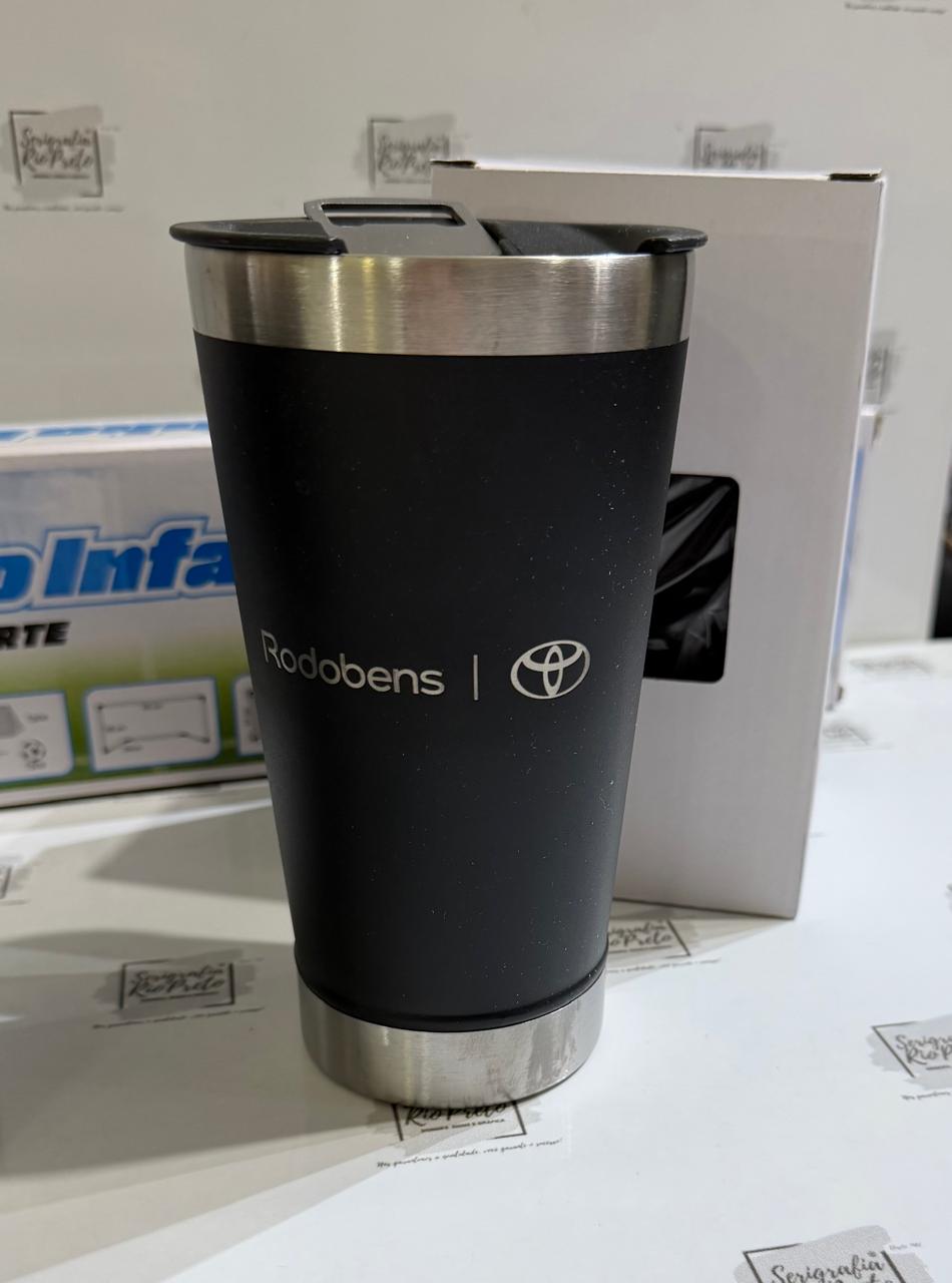 Copo Térmico 500ml Parede Dupla Mod Similar com Tampa e Abridor de Garrafa Aço Inox SL54681 Sa54681 - Imagem 7