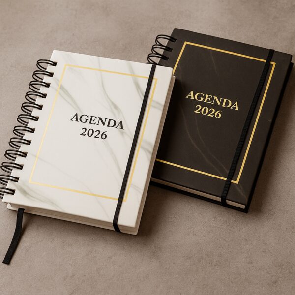Agenda Diária A5 2026 Capa Dura Wire-O S43351 – Serigrafia Rio Preto
