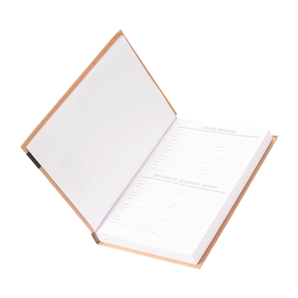 Agenda Diária 2027 Tam A5 e B6 Kraft Sg71151 Sp71151 - Imagem 5
