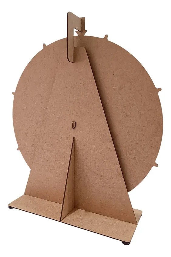 Roleta de Premios 50x45cm da Sorte para Mesa e Balcão em MDF Sroleta - Imagem 3