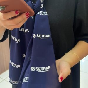 Lenço Echarpe Musseline de Seda e Bandana Personalizados Secharpe