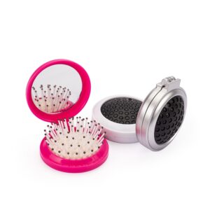 Espelho de Bolsa com Escova de Cabelo S24301 Sb24301