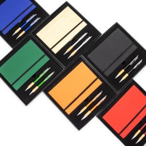 Kit Executivo Caderno Moleskine B6 Caneta e Lapiseira em Bambu com Estojo p-Presente S03091