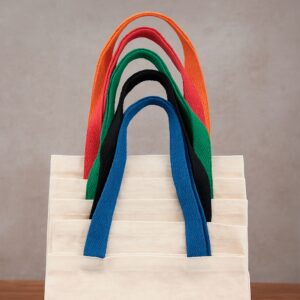 Sacola Ecobag de Algodão Alças Coloridas S50831