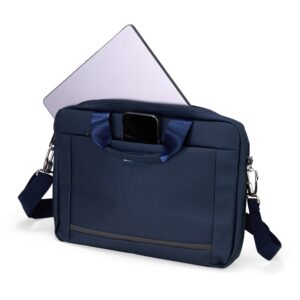 Pasta Executiva Notebook Couro Sintético Impermeável Divisórias Alças Mãos Transversal Ombro e Zíper S54091