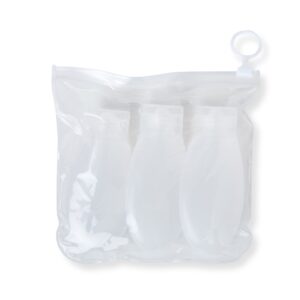 Estojo Kit Higiene e Beleza para Viagem 03 Peças PVC Ziplock Tam 15x15cm S03981