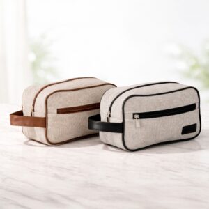 Nécessaire Lona 3 Bolsos Internos e 1 Externo Tam 25x14x10cm S47091