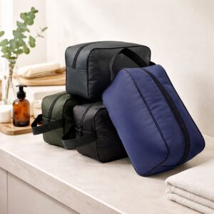 Nécessaire Poliéster Forro PVC Impermeável Tam 25x18x9cm S76091