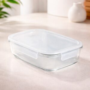 Marmita Vidro Borossilicato 600ml Tampa Hermética com Travas e Válvula S60290