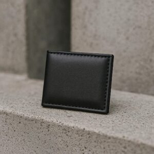 Carteira Porta Cartão e Cédulas Slim Horizontal Couro Sintético 5 Divisórias Tam 11x8cm Sportacartao