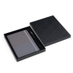 Conjunto Executivo com Caderno Moleskine A5 PU e Caneta Metal Escrita Preta e Estojo p-Presente S51191