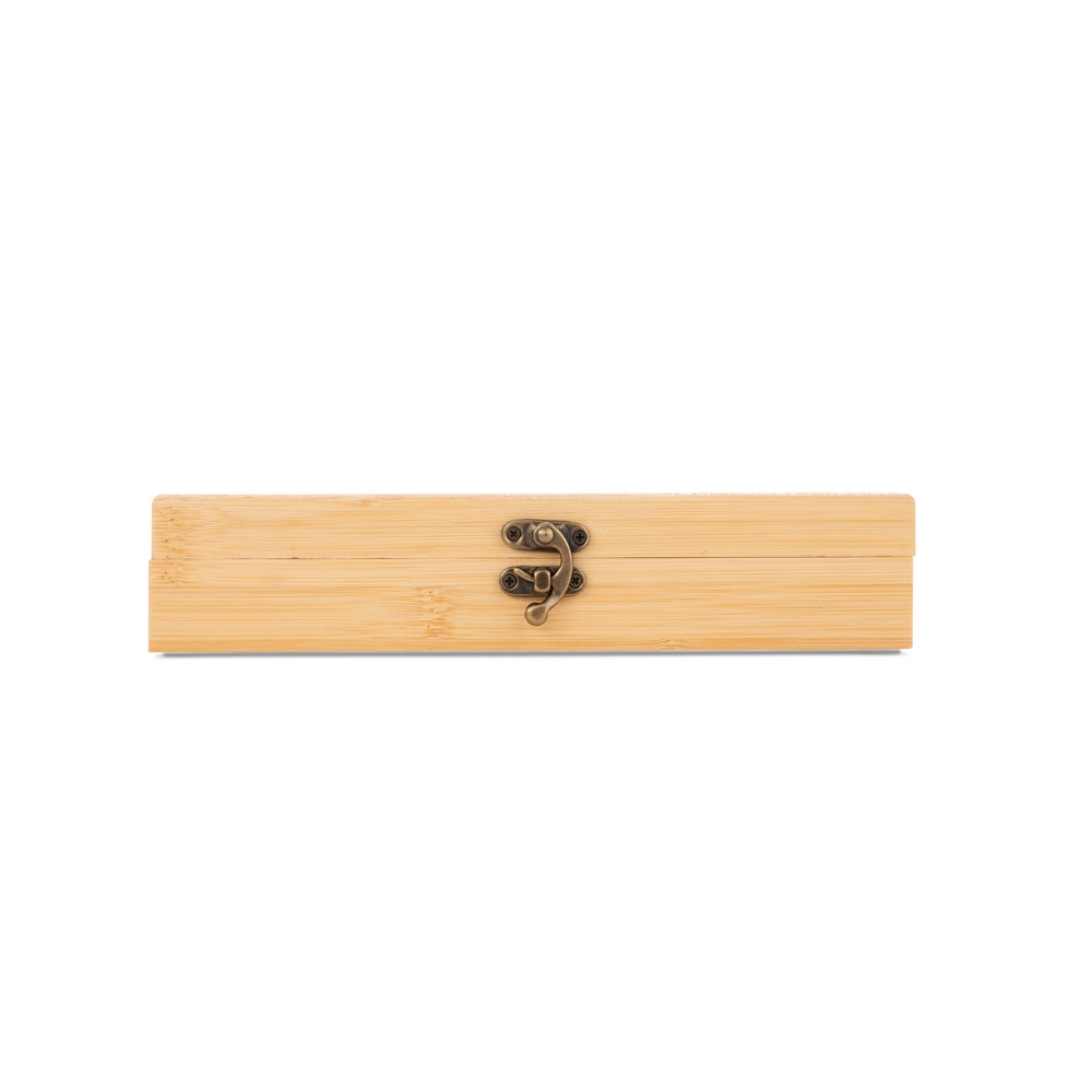 Kit Executivo Acessórios Vinho 5 Peças em Inox e Madeira de Bambu S13191 - Imagem 7