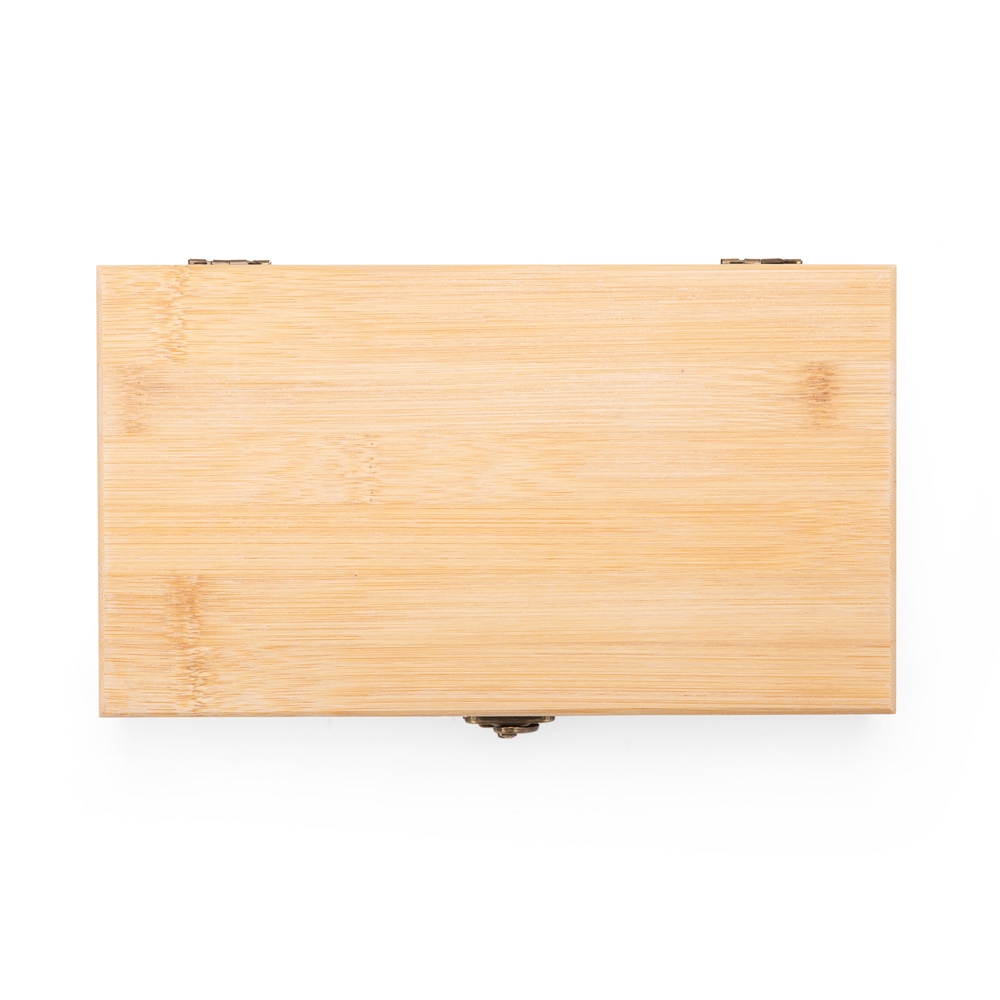 Kit Executivo Acessórios Vinho 5 Peças em Inox e Madeira de Bambu S13191 - Imagem 5