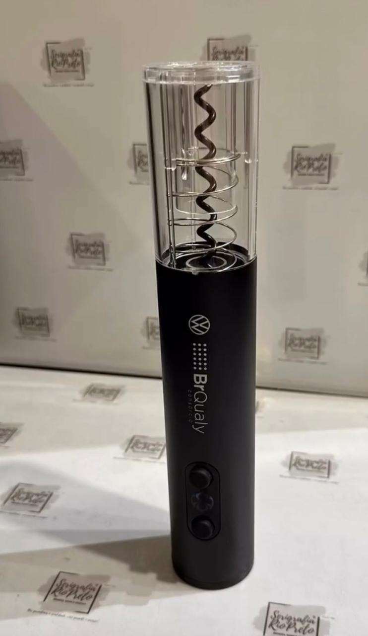 Kit Executivo Vinho Duas Taças Cristal Bordeaux 650ml e Abridor de Vinho Elétrico em Caixa Cartonada para Presente Box Skitvinho - Imagem 9