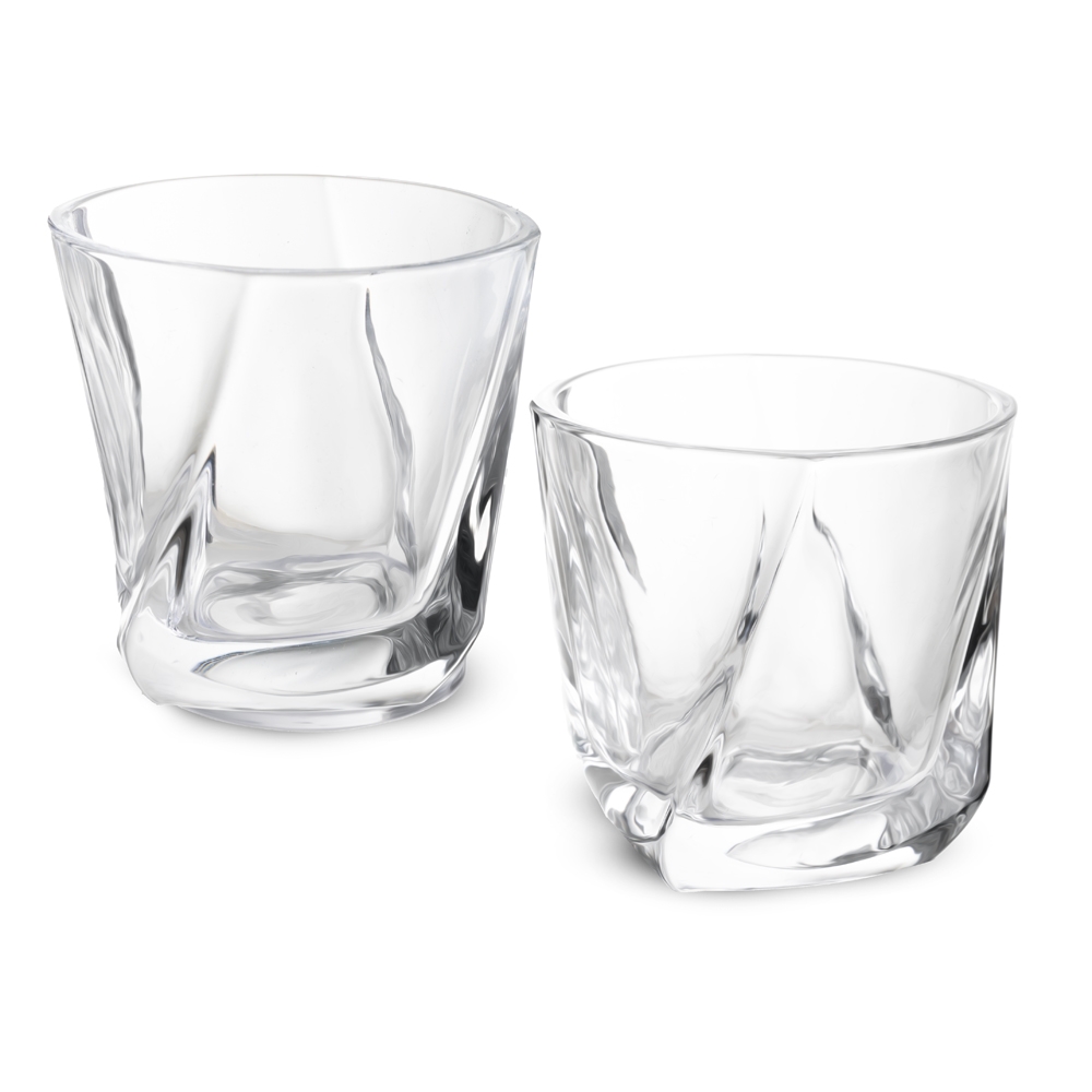 Kit Executivo p-Drinks com 2 Copos 200ml, 6 Cubos e Pegador de Gelo Metal com Estojo p-Presente S94451 - Imagem 3